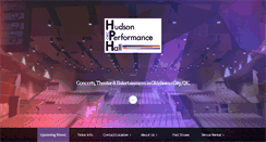 Desktop Screenshot of hudsonperformancehall.com